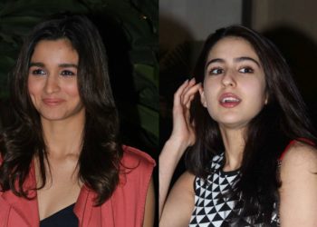 Alia Bhatt (L) and Sara Ali Khan