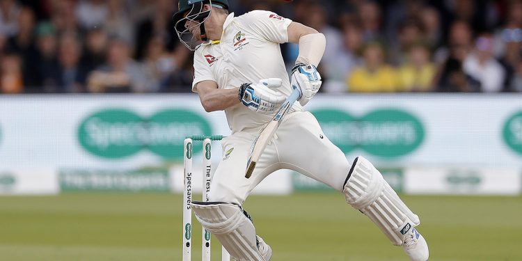 Steve Smith is struck by a delivery from Jofra Archer at Lord's, Saturday