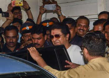 Raj Thackeray arrives at the ED office in Mumbai