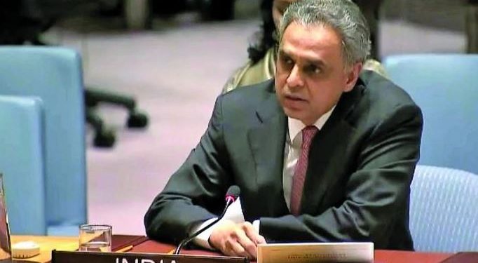 India's Permanent Representative to the UN Ambassador Syed Akbaruddin.