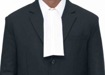 This is why lawyers wear black coats and white ties