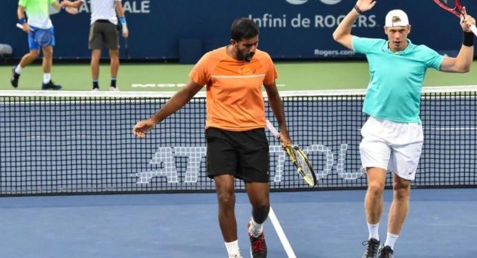 Bopanna and his Canadian partner knocked out formidable fourth-seeded French pair of Pierre-Hugues Herbert and Nicolas Mahut 6-3, 6-1 in just 55 minutes Friday night.