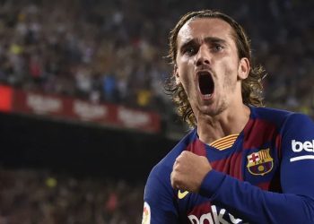 Griezmann imitated the basketball superstar by tossing confetti into the air to celebrate his second at Camp Nou, a curling effort into the corner that he said was inspired by watching Messi.