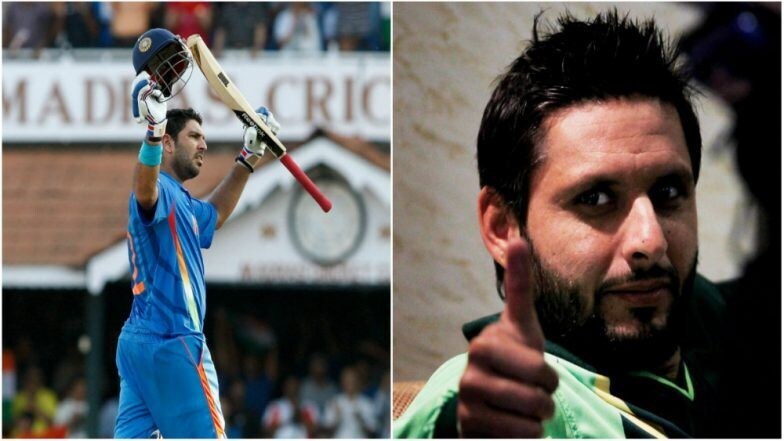 Pakistani cricketers Shoaib Malik, Afridi praise Yuvraj for his charity work