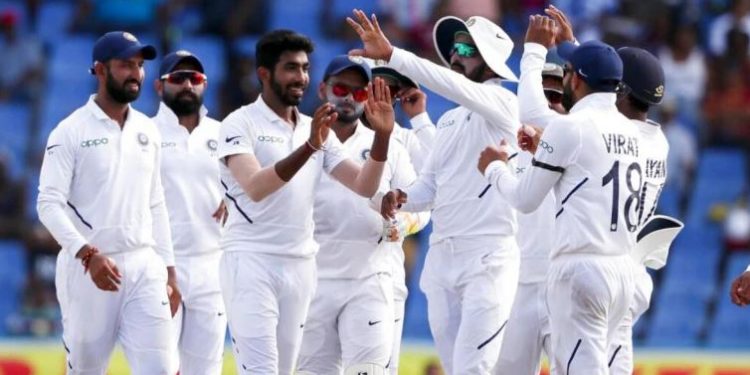 West Indies were chasing a stiff 419-run target but Indian pacers, led by Bumrah demolished the hosts, who were all out for just 100 in 26.5 overs in the final session of the fourth day.