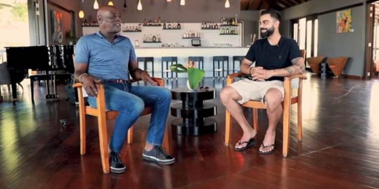 Vivian Richards and Virat Kohli