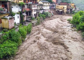 One of the landslide affected villages