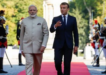 Prime Minister Narendra Modi held talks with French President Emmanuel Macron Thursday at Chateau de Chantilly.