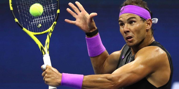 Three-time champion Nadal hastily opened accounts at the tournament with a 6-3, 6-2, 6-2 victory over Australia's John Millman Tuesday at Arthur Ashe Stadium.