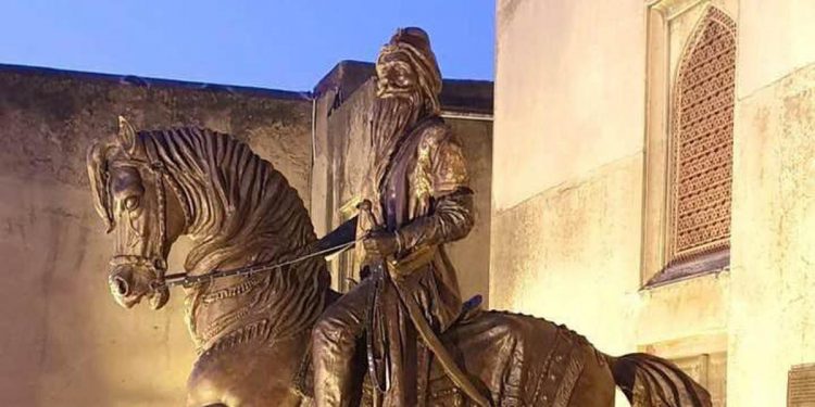 The nine-feet statue, made of cold bronze, was unveiled at the Lahore Fort in June on the 180th death anniversary of Maharaja. Singh, the first Maharaja of the Sikh Empire, died in 1839.