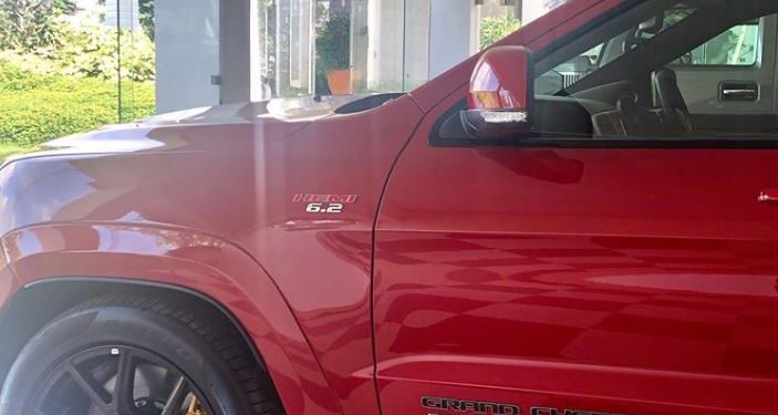 She took to Instagram to share the picture of the new car, a Jeep Grand Cherokee.
