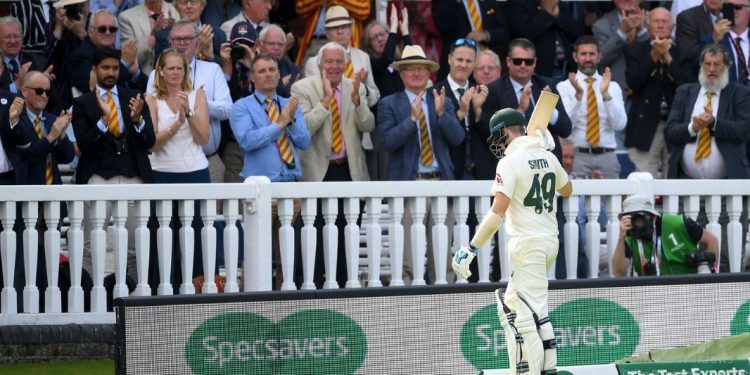 The incident occurred Saturday when Smith was walking from the field after he got out scoring 92 in the first innings.