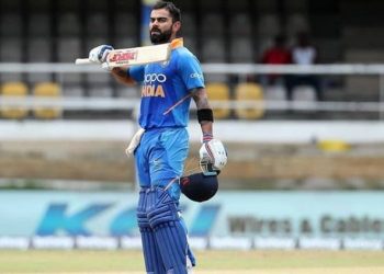 India batted first after winning the toss, going in with an unchanged eleven from the first ODI that was washed out in Guyana Thursday..