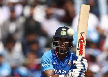 India 'A' were 56 for 1 in 7.4 overs with Dhawan (34) and Prashant Chopra (6) at the crease when the skies opened up.