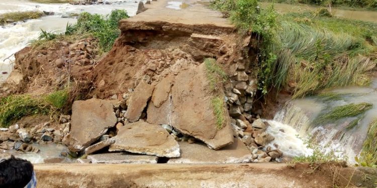 Bridge collapses due to incessant rain