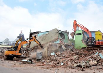 Demolition of Bada Akhada mutt in Puri (File photo)