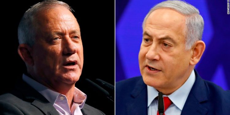 Benjamin Netanyahu and Benny Gantz