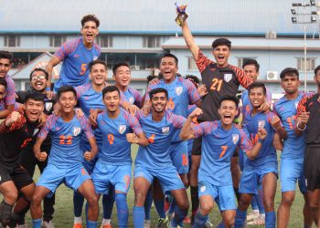 The victorious Indian U-18 football team