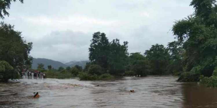 Floodwater flows 4 feet above National Highway