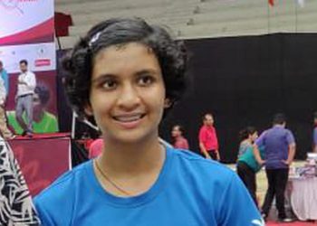 Tasnim Mir won the gold in girls' singles category