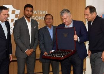 CFF president Davor Suker and CEO Marijan Kustic hosted All India Football Federation (AIFF) general secretary Kushal Das and Director of the National Team Abhishek Yadav, Sunday.