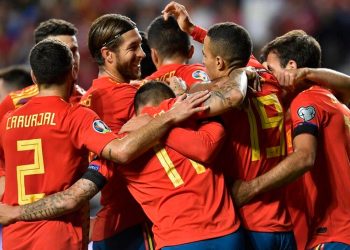 Spain next take on Norway in Oslo October 12, before visiting Solna to face Sweden three days later.
