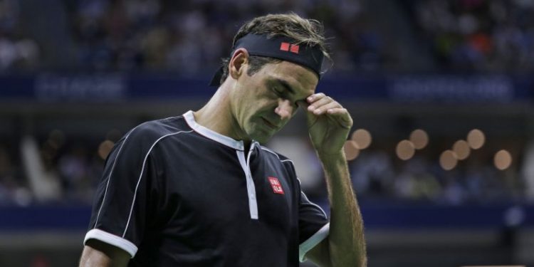 The 38-year-old Swiss had defeated Dimitrov in all seven previous meetings but surrendered a two sets to one lead before sliding to a 3-6 6-4, 3-6, 6-4, 6-2 defeat Tuesday.