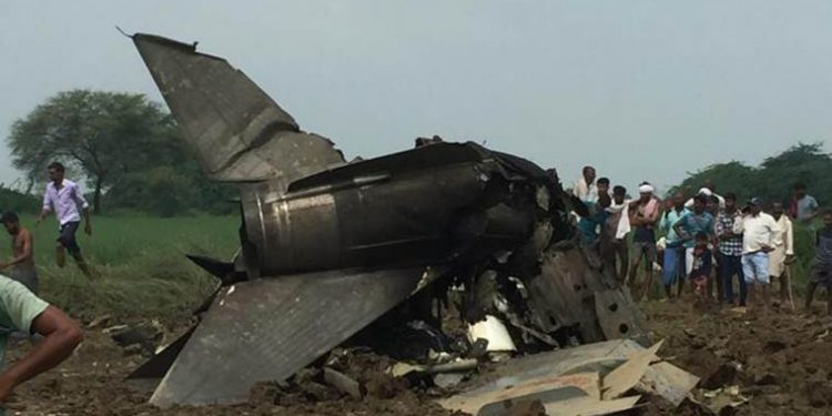 The aircraft, which was on a routine mission, crashed around 10 am, the sources said.