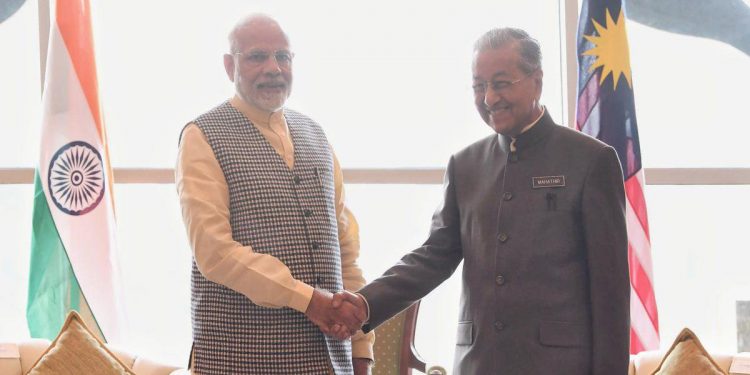Narendra Modi and Mahathir Mohamad