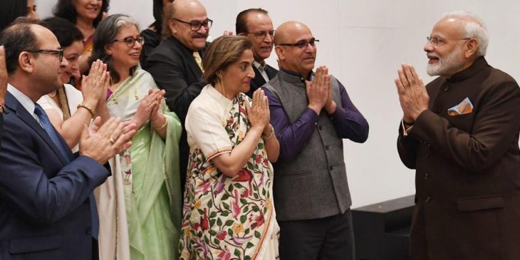 The delegation, which included Kashmiri Pandits from across the US, met Prime Minister Modi on his arrival in Houston as part as part of his week-long visit to the US.