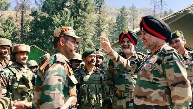 General Officer Commanding-in-Chief, (GoC-in-C) Northern Command visited the Kashmir valley today to review the prevailing security situation in the region, a Defence spokesman said.