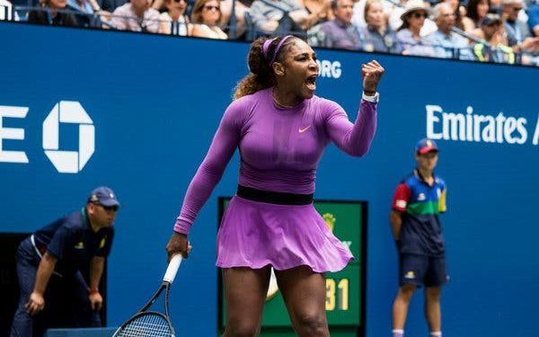 Williams, a six-time US Open winner, romped to a 6-3, 6-4 victory over Croatian 22nd seed Petra Martic to set up a quarter-final with China's Wang Qiang.