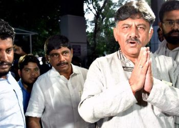 Shivakumar was arrested in connection with a money laundering case.