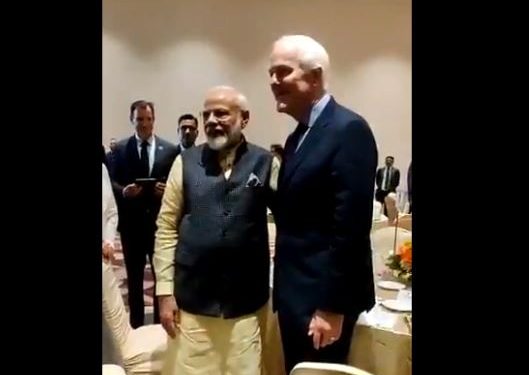 PM Modi apologises to US Senator’s wife; Watch video