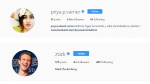 Happy birthday Priya Prakash Varrier! She even had more followers than FB founder Mark Zuckerberg