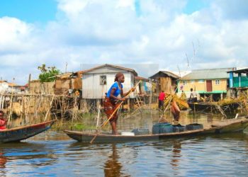A village that floats on water