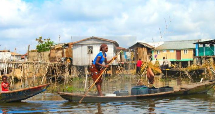 A village that floats on water