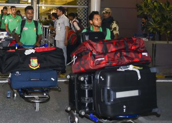 Bangladesh players arrive in New Delhi, Wednesday