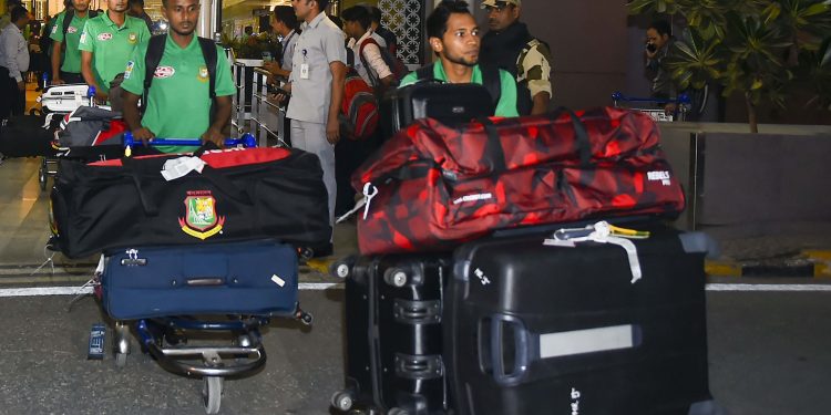 Bangladesh players arrive in New Delhi, Wednesday
