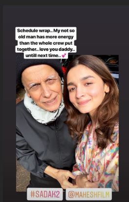 Alia Bhatt wraps up 'Sadak 2' Ooty schedule