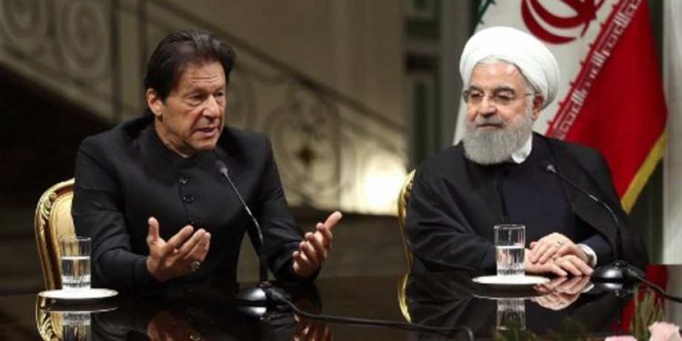 Pakistan PM Imran Khan and Iran President Hassan Rouhani