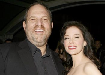 Rose McGowan and Harvey Weinstein