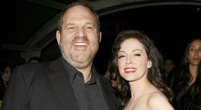 Rose McGowan and Harvey Weinstein