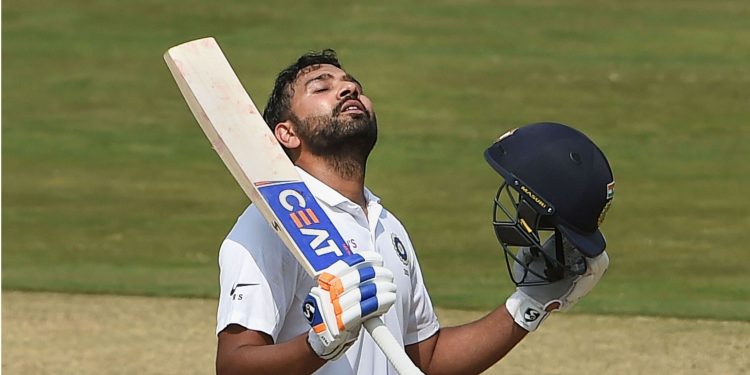 Rohit Sharma after scoring his century, Wednesday