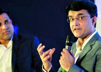 Sourav Ganguly (right) and VVS Laxman