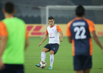 Vinit Rai during a training session