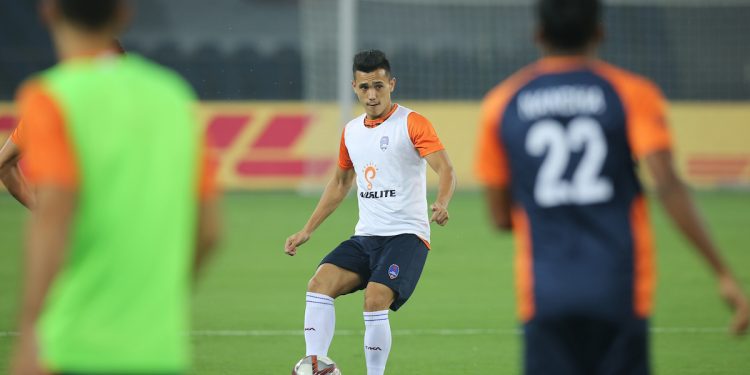 Vinit Rai during a training session