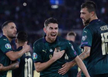Chelsea midfielder Jorginho dispatched a second-half penalty for Italy.
