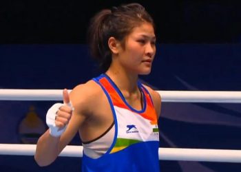 Jamuna Boro outpunched fifth-seeded Algerian Ouidad Sfouh, an African Games gold-medallist, in a unanimous verdict.