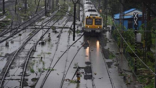 Heavy downpour disrupts rail services